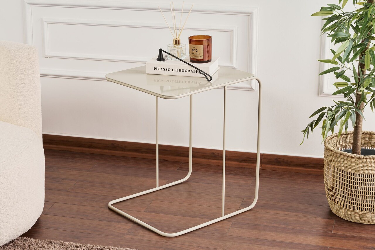 Masuta, Hanah Home, Shb-011-B, 47x46x57 cm, Grej - imagine 5